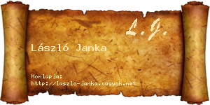 László Janka névjegykártya